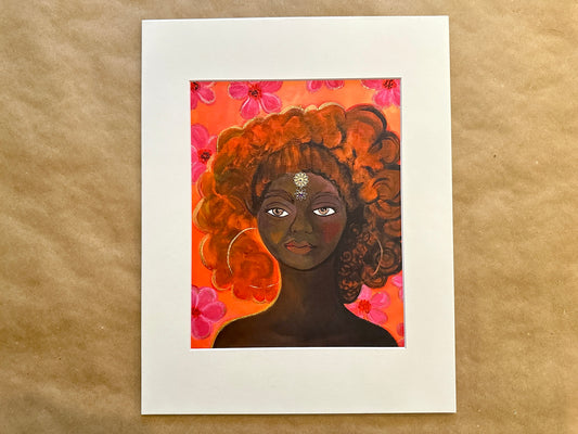Sun-Kissed with Gold Print with Matte