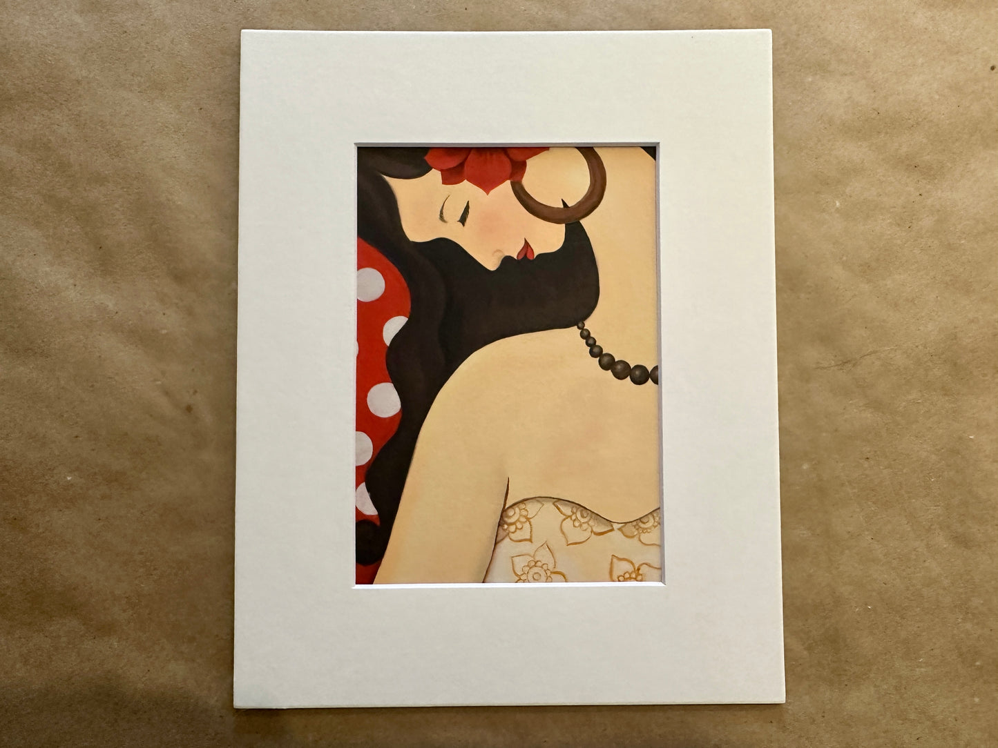 Latin Madonna Print w/ Matte