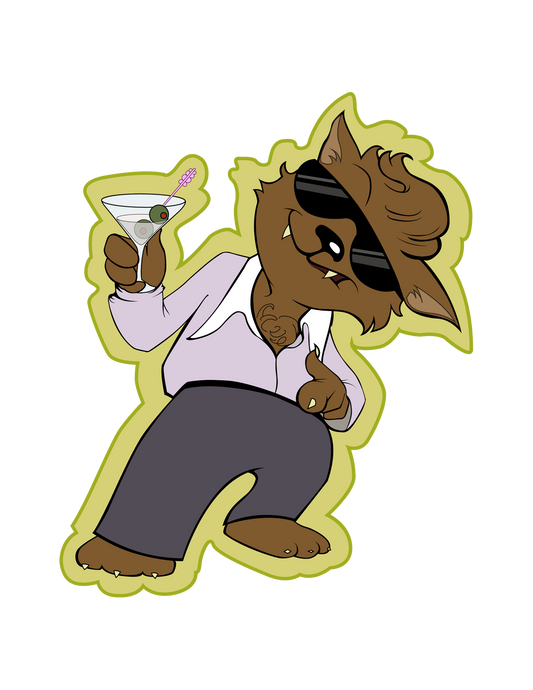 STICKER: Werewolf - Finger Guns