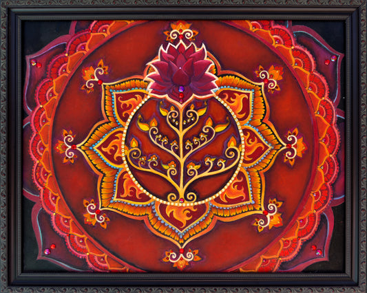 'Fire Mandala' Fine Art Painting