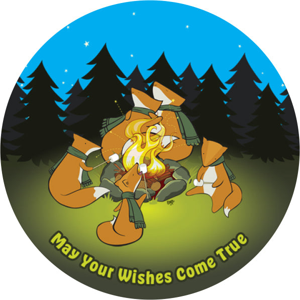 Forest Friends Cartoon Sticker Sheet - 12 stickers (3 of each)