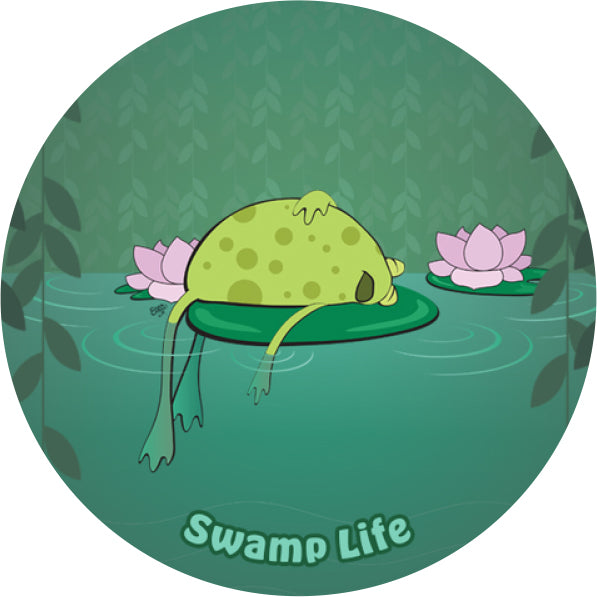 Jungle Swamp Sticker Sheet - 12 Stickers (3 of each)