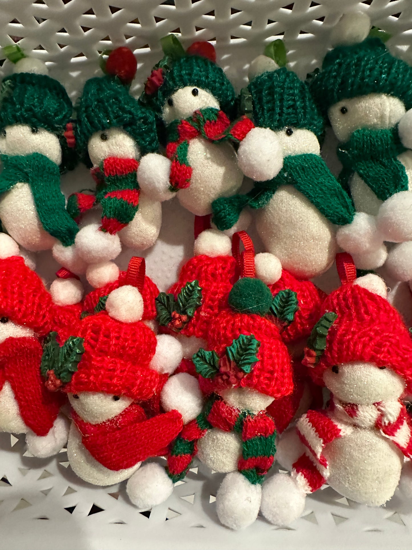 Mini Snowman Christmas Ornaments