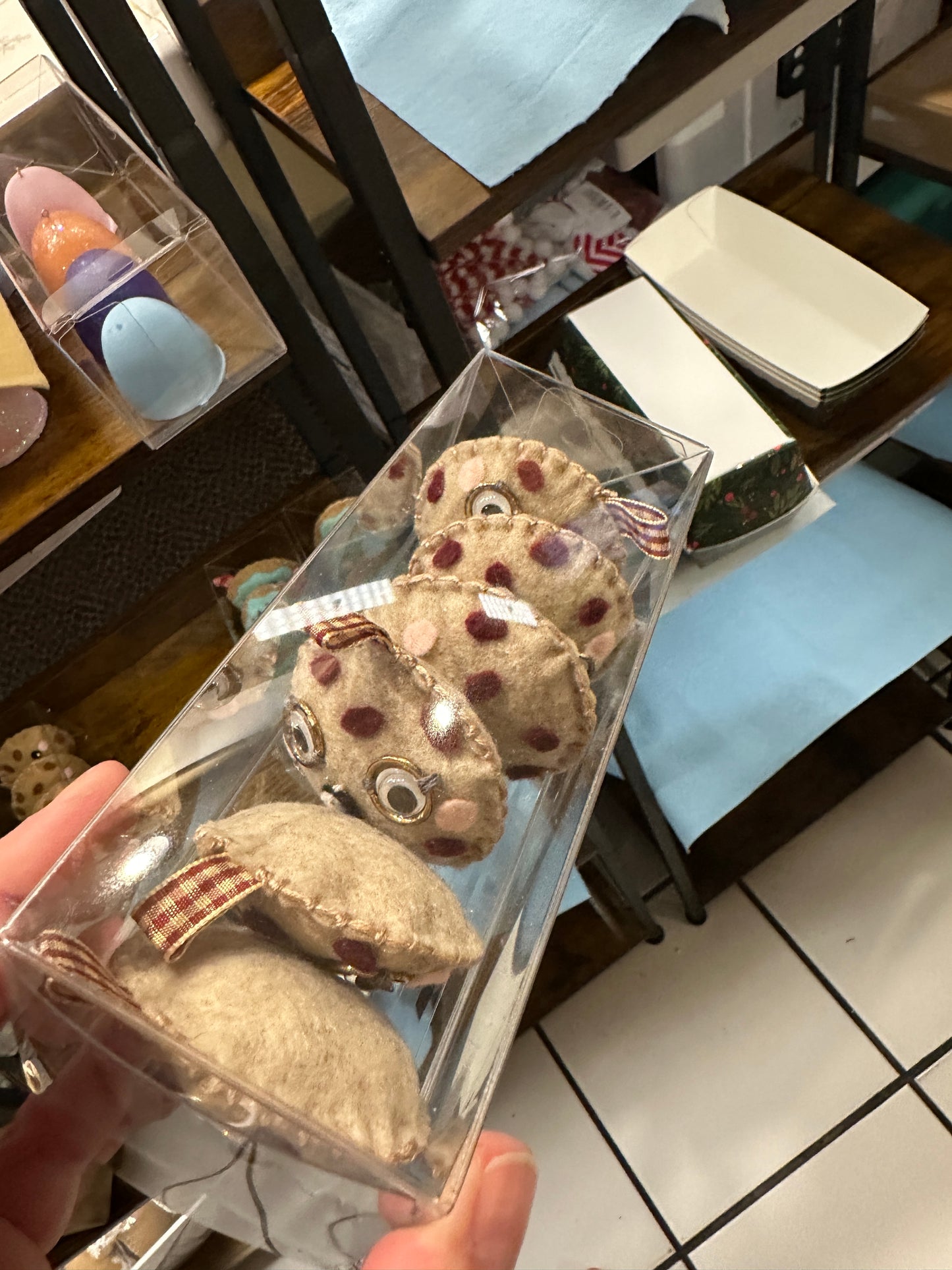 Felt Cookie Christmas Ornaments