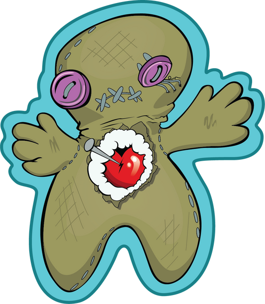 STICKER: Broken Heart Voodoo Doll