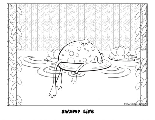 FREE Frog on a Lilypad Coloring Page (Digital Download)