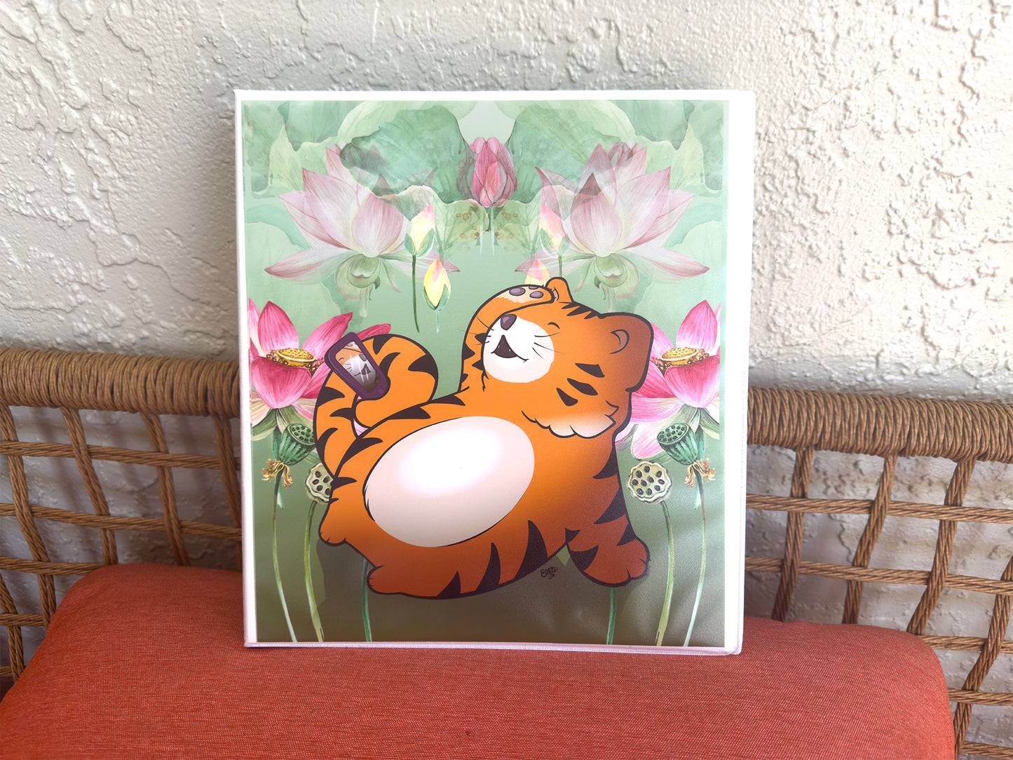 INSTA TIGER Cartoon Art 3-Ring Binder