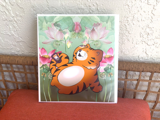 INSTA TIGER Cartoon Art 3-Ring Binder