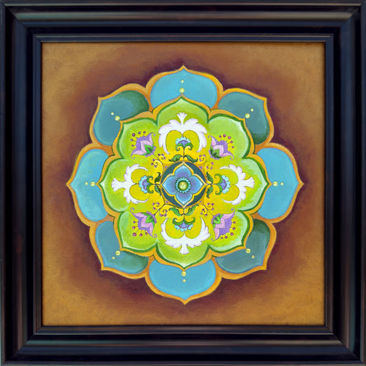 'Peace Dove Mandala' Fine Art Painting