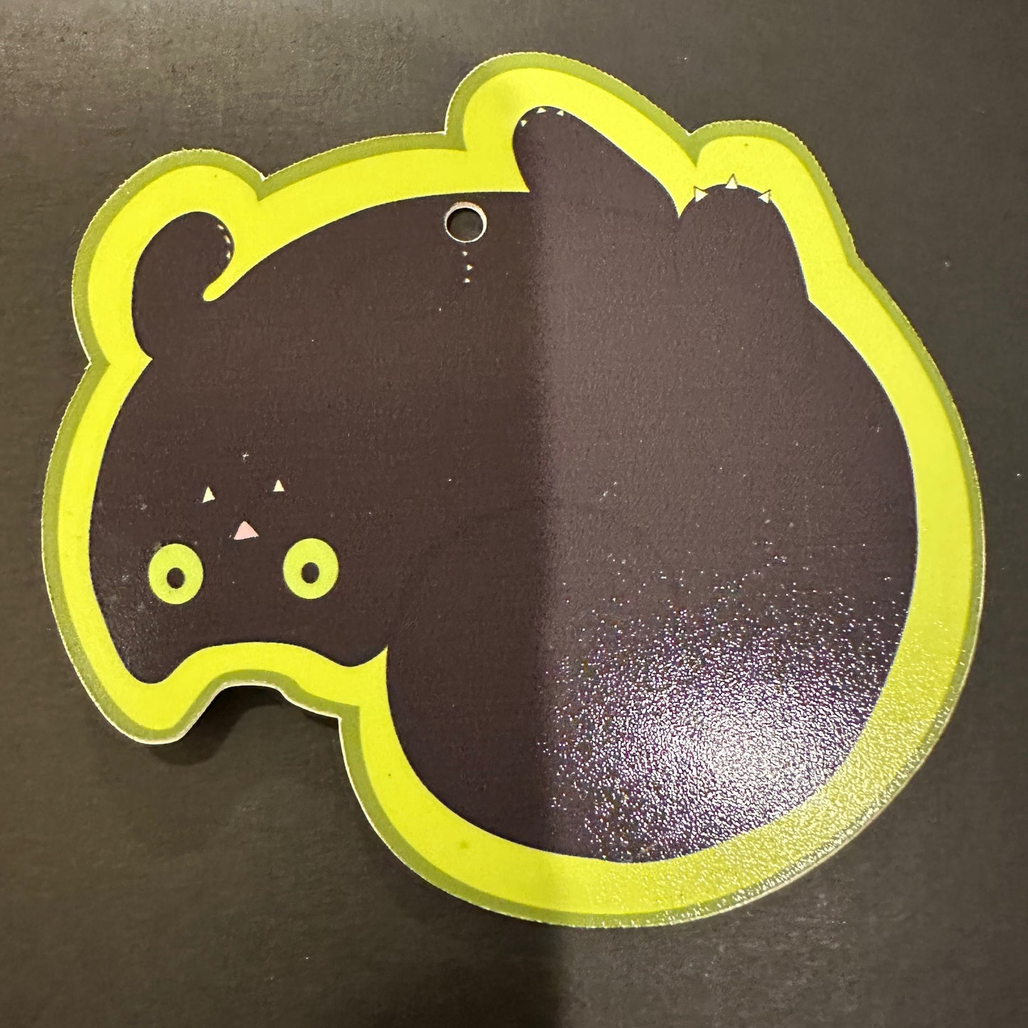 Black Cat on Back Stick Up Decoration