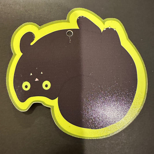 Black Cat on Back Stick Up Decoration