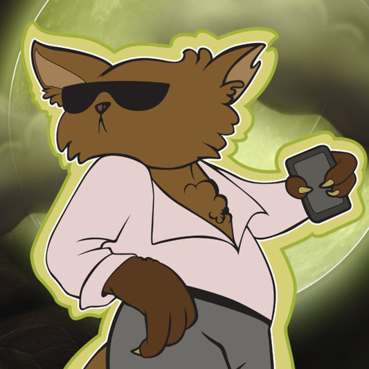 Werewolf Chillin’ Sticker